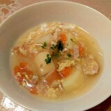 鶏肉と野菜の卵スープ☆幼児食